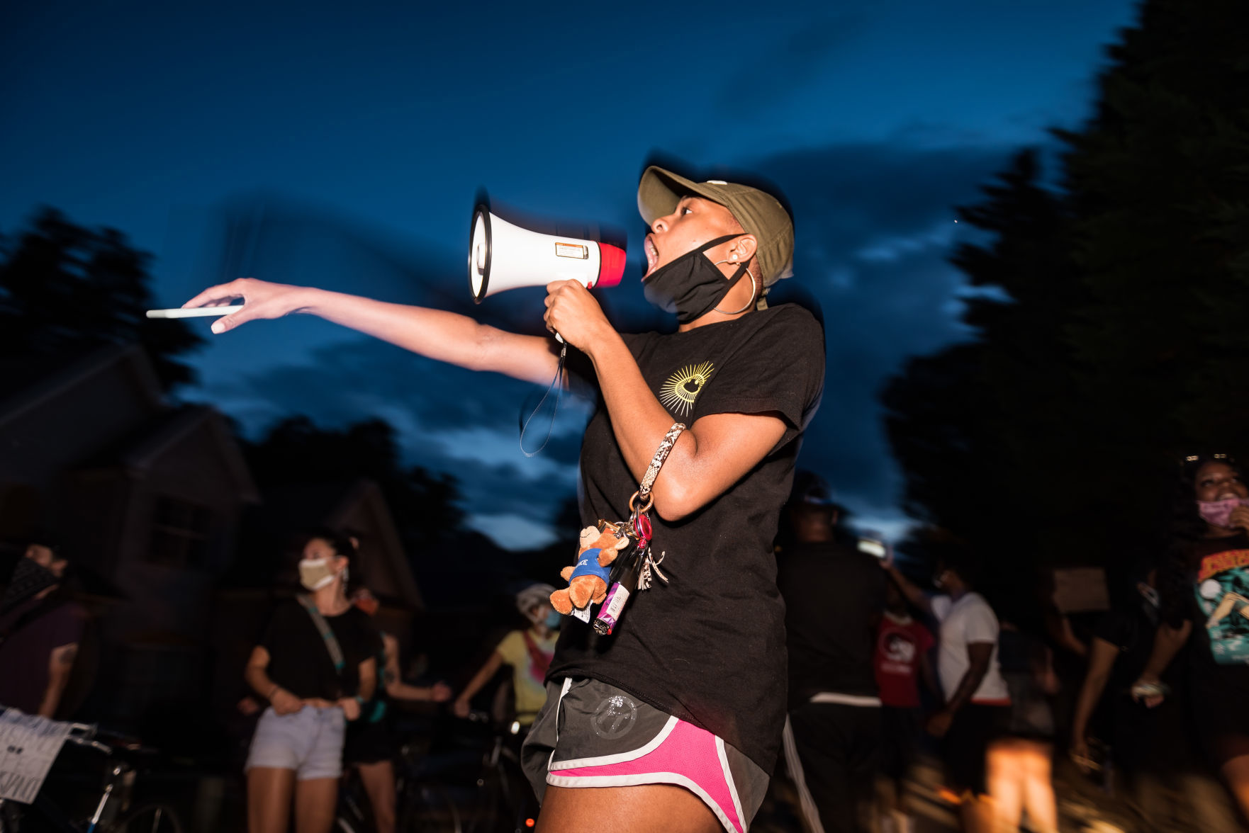 Protest at Mayor Allen Joinesā House
